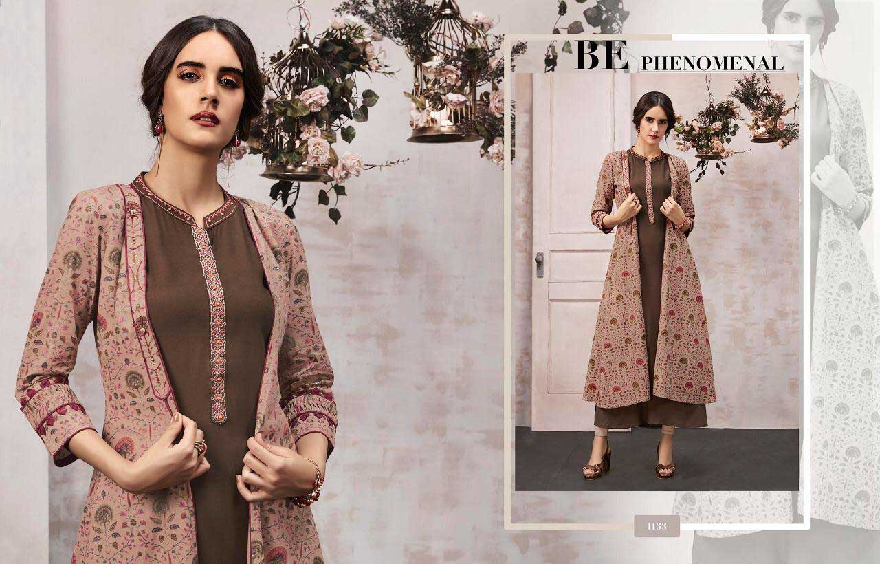 Kajaree Anokhi Designer Exclusive Long Kurti With Shrug Kajaree Anokhi Designer Exclusive Long Kurti With Shrug